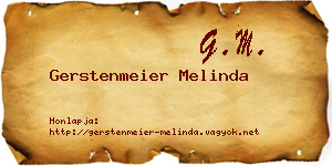 Gerstenmeier Melinda névjegykártya